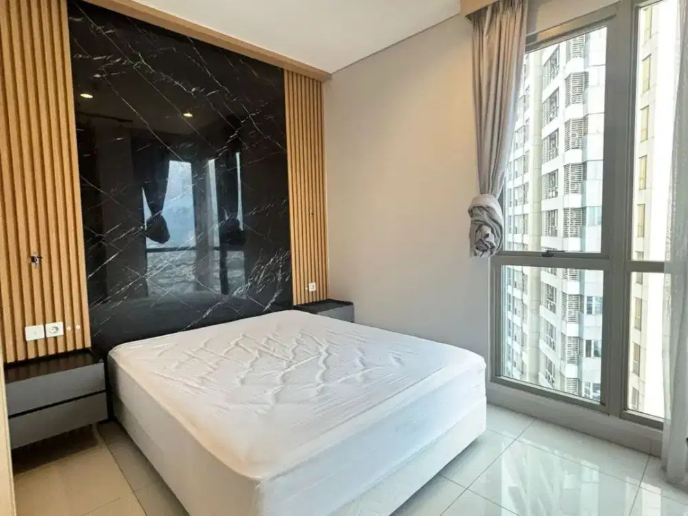 Murah !! DIJUAL APARTEMENT TAMAN ANGGREK 2 BR FULL FURNISHED
