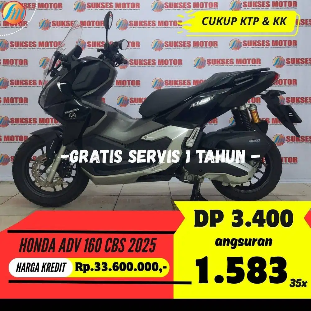 HONDA ADV 160 CBS 2025 KREDIT MURAH ANGSURAN SANGAT TERJANGKAU