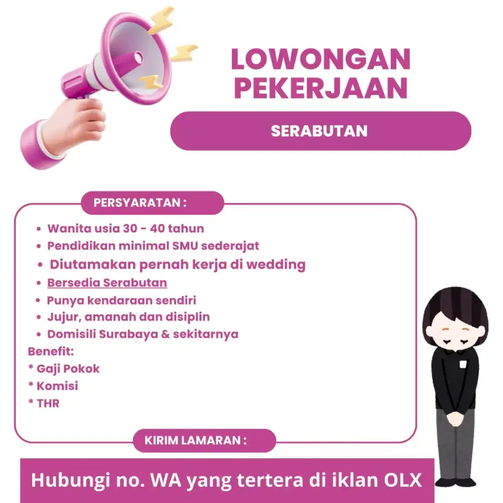 Lowongan Salon & Wedding