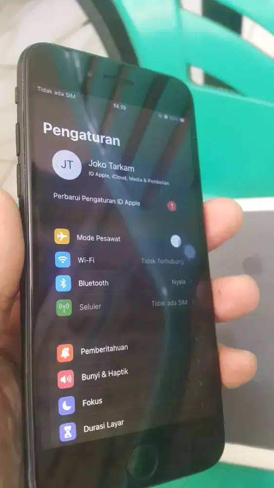Dijual iphone 7 128 GB Minus finger Tidak berfungsi