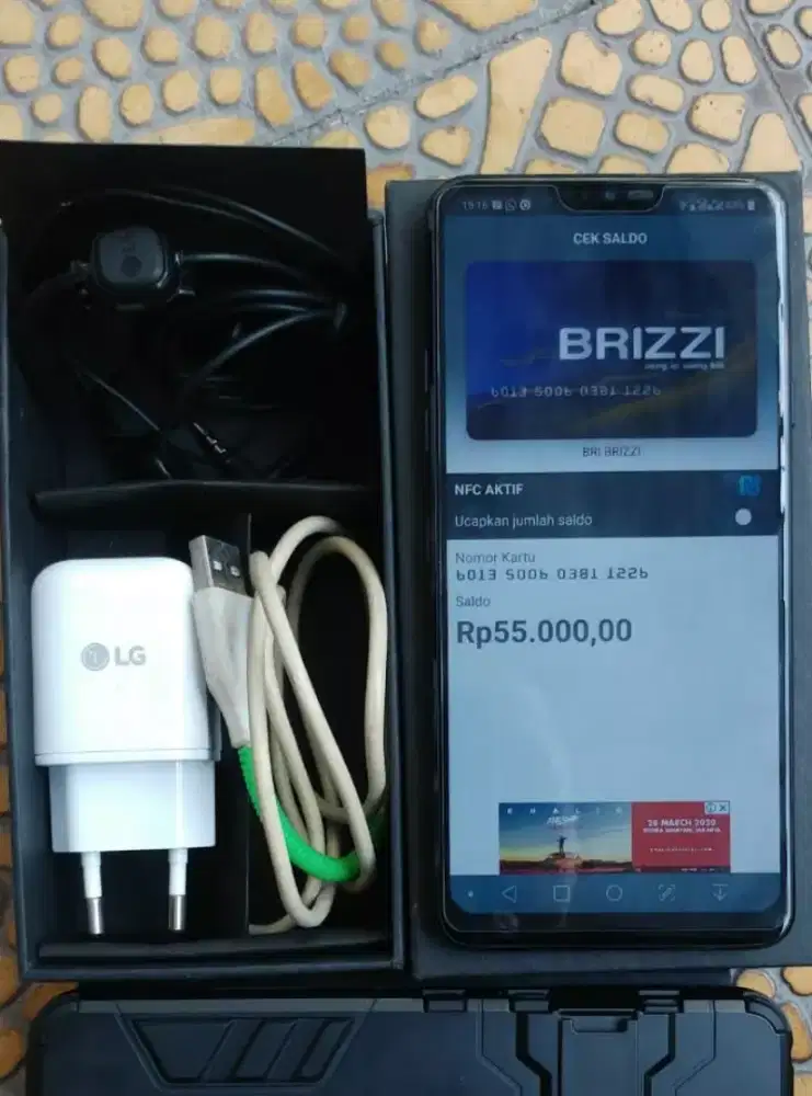 LG G7 plus dual sim 6/128gb bisa tt v60 zte
