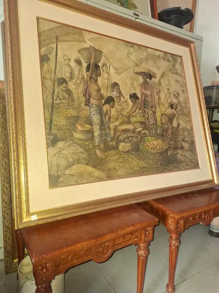 Lukisan kanvas bali kuno