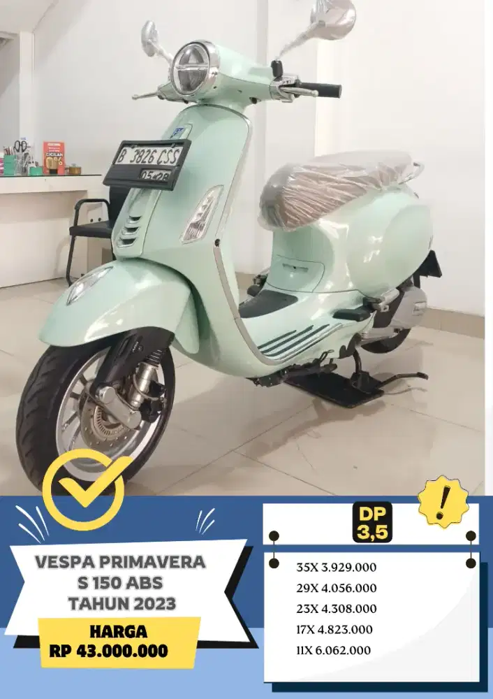 VESPA PRIMAVERA S 150 ABS TAHUN 2023 KM 8RB