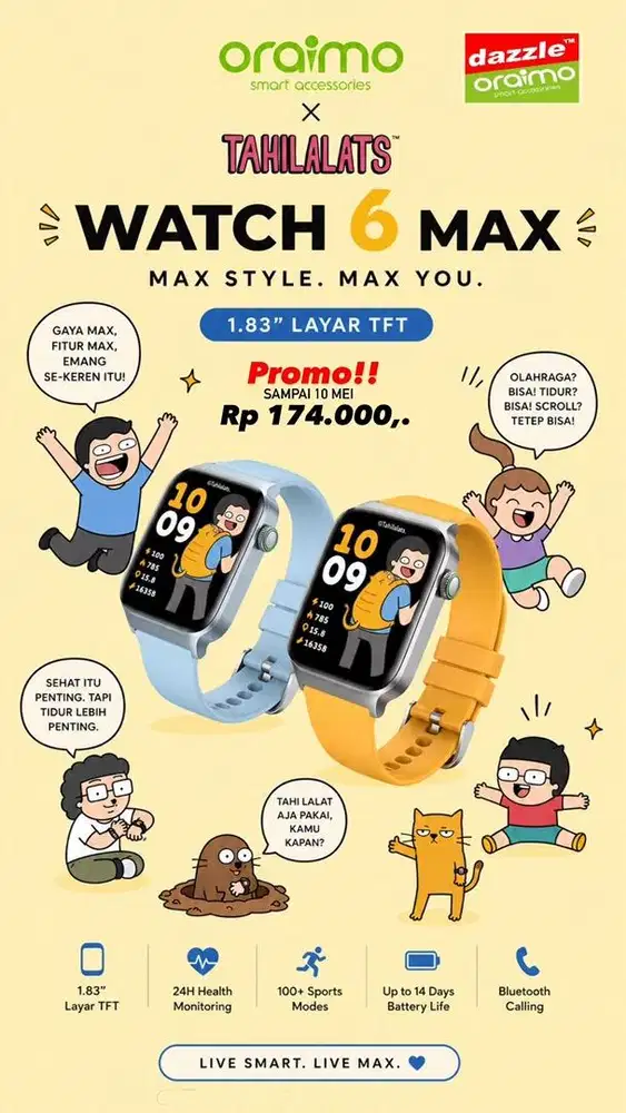 Smartwatch Oraimo Watch 6 Max