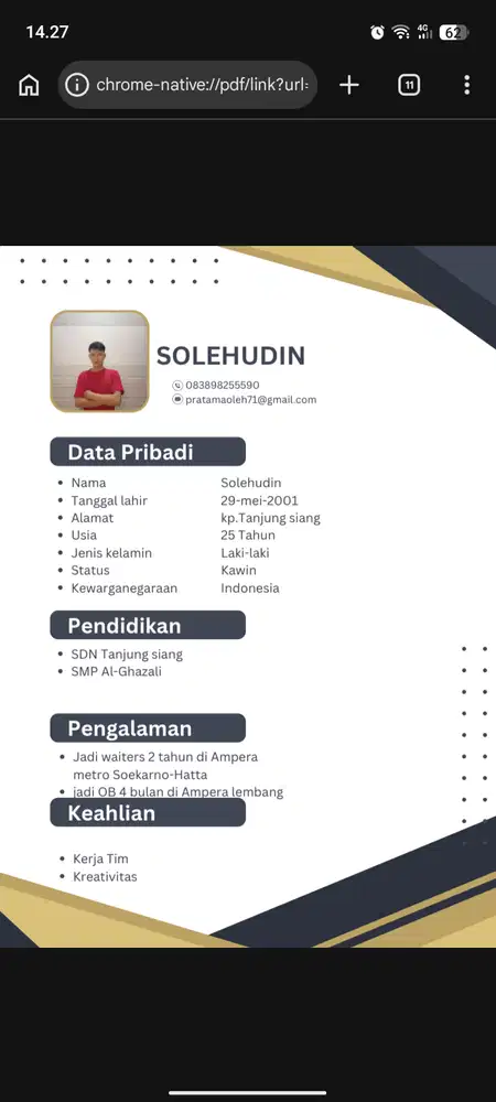 Mencari pekerjaan