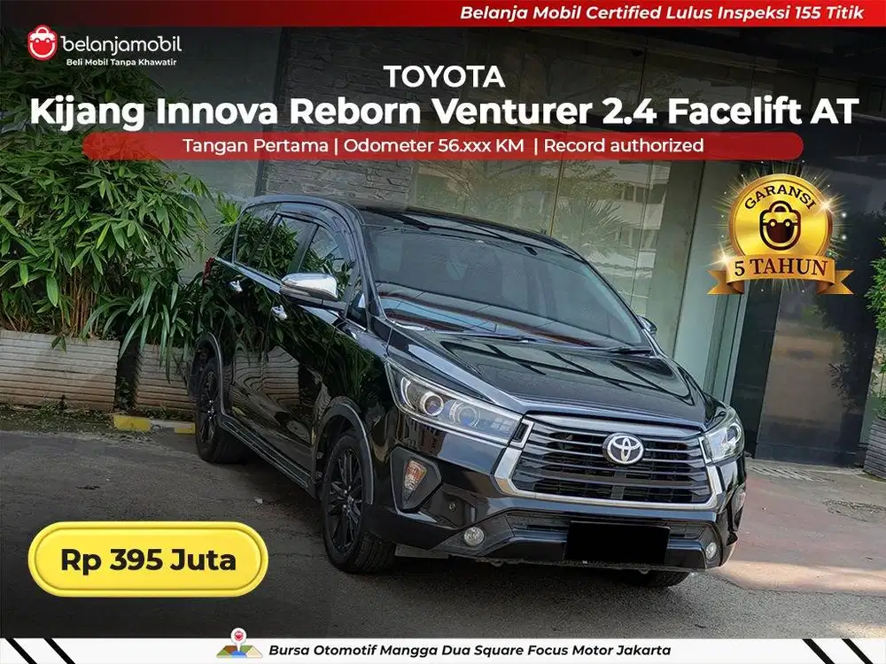 [ GARANSI 5TH ] Toyota Innova Reborn Venturer 2.4 Diesel 2020/2021