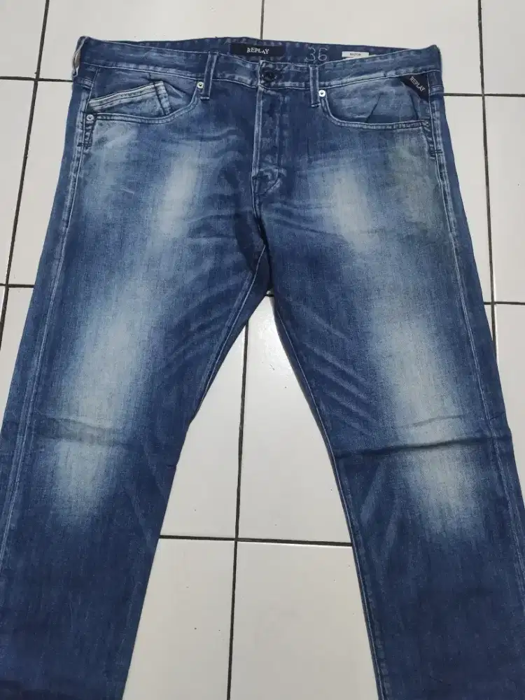 Celana jeans Replay Waitom slim straight