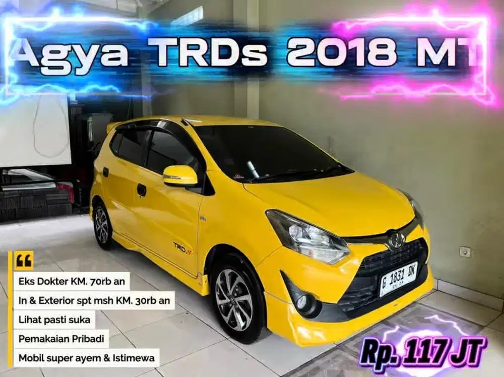 Agya TRDs 2018 MT (Unit Istimewa Ex Dokter)