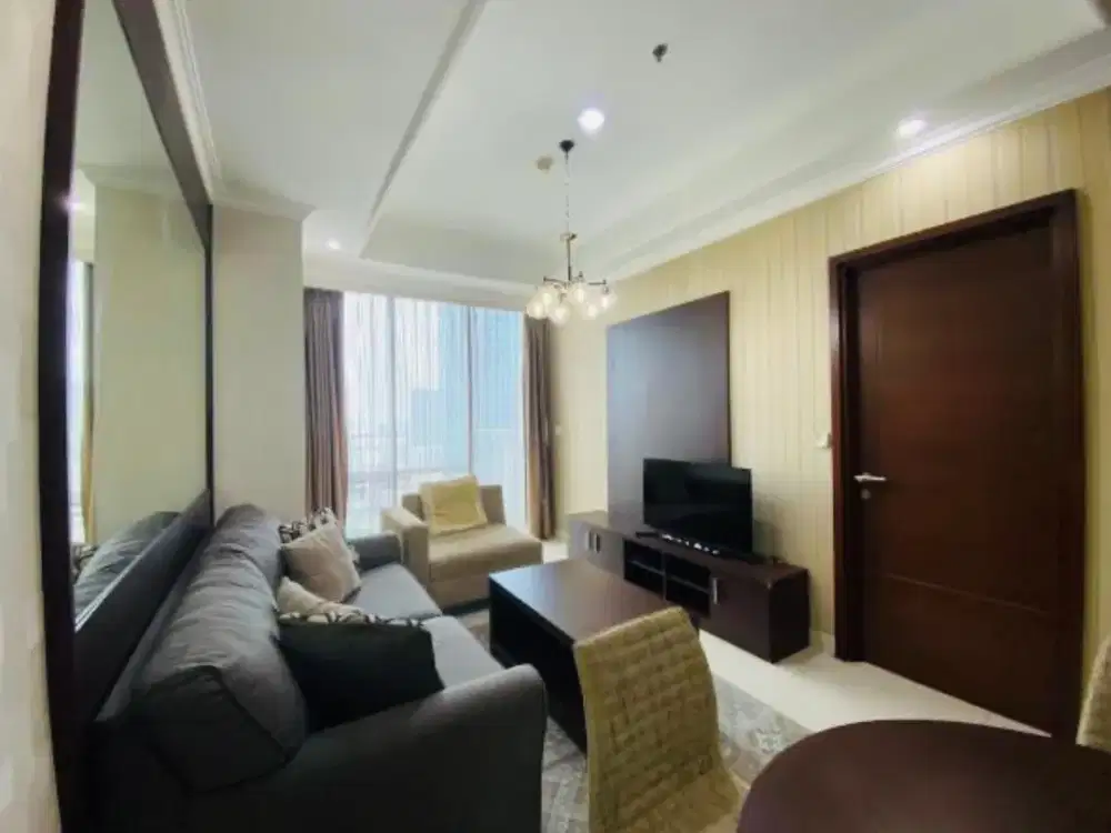 Disewakan Apartemen Denpasar Residence – 2BR (60 m²) City View, Furnished, 12 Juta/Bulan, Kuningan, Jakarta Selatan