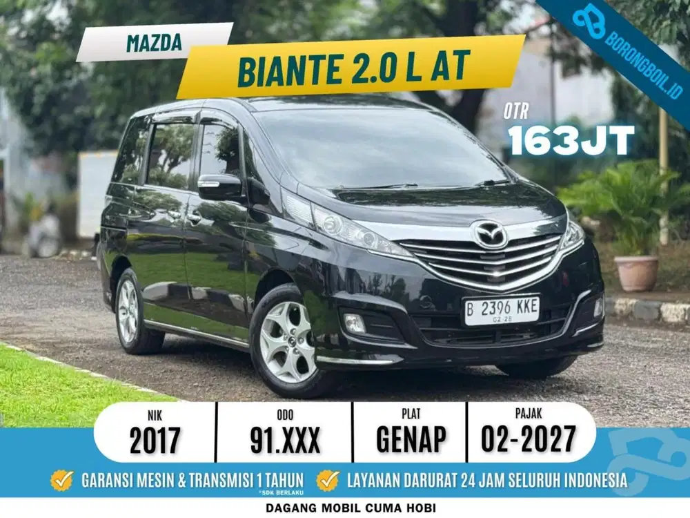 MAZDA BIANTE 2.0 L SKYACTIVE AT 2017 HITAM