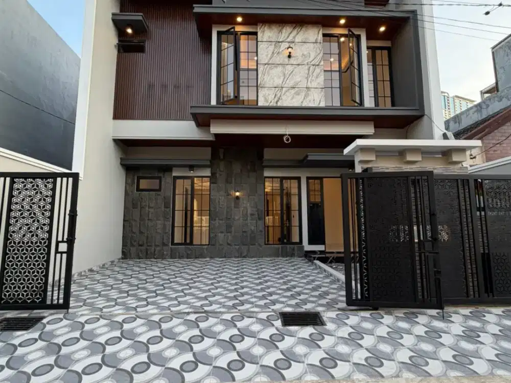 Rumah Wisma Permai Baru Gress 2 Lantai, Modern Kontemporer