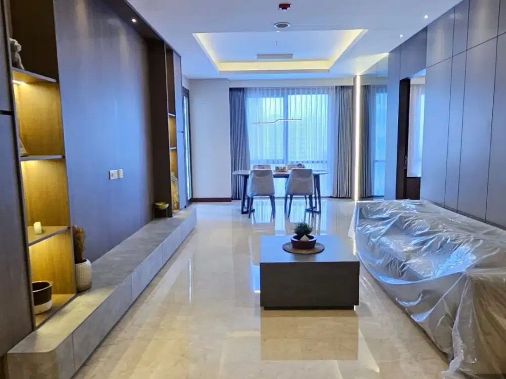 Y. DISEWAKAN APARTEMEN MEWAH FURNISH 3BR PRIVATE LIFT HEGARMANAH RESIDENCE BANDUNG TIPE SAPPHIRE