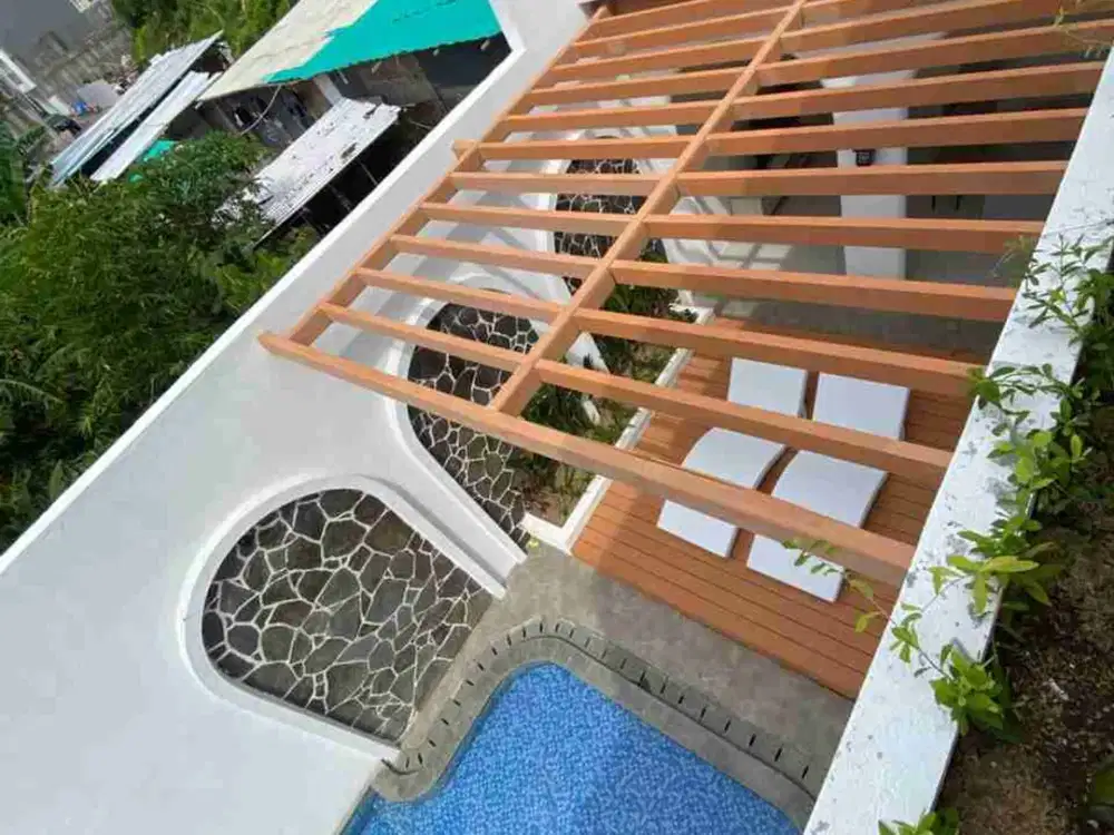 villa super luxury dengan view sawah di area bebas banjir pererenan bali