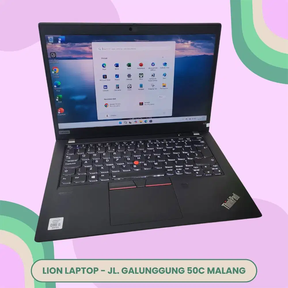 Core i5 Gen 10 slim mulus RAM 8GB SSD 256 Lenovo Thinkpad X13 [07|05]