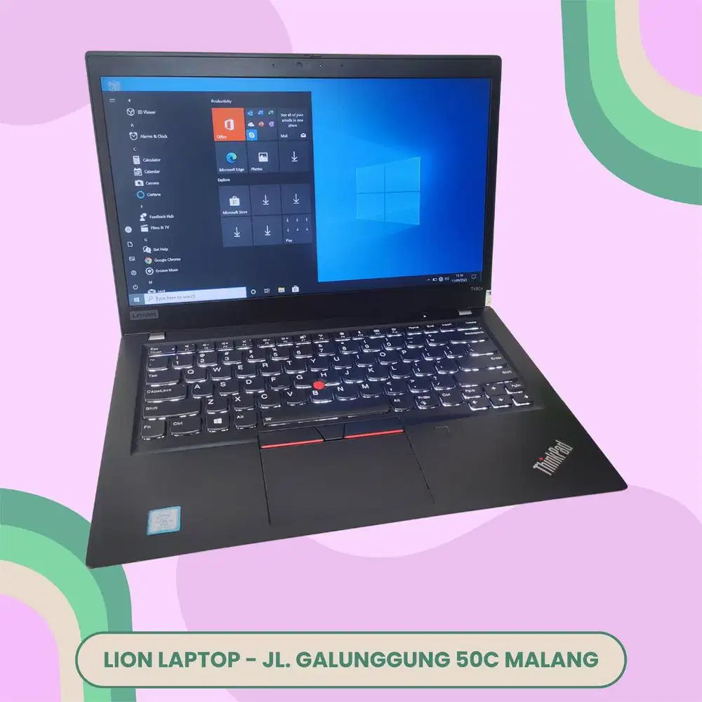 RAM 16GB SSD 512GB Core i5 Slim Lenovo Thinkpad T490s [07|05]