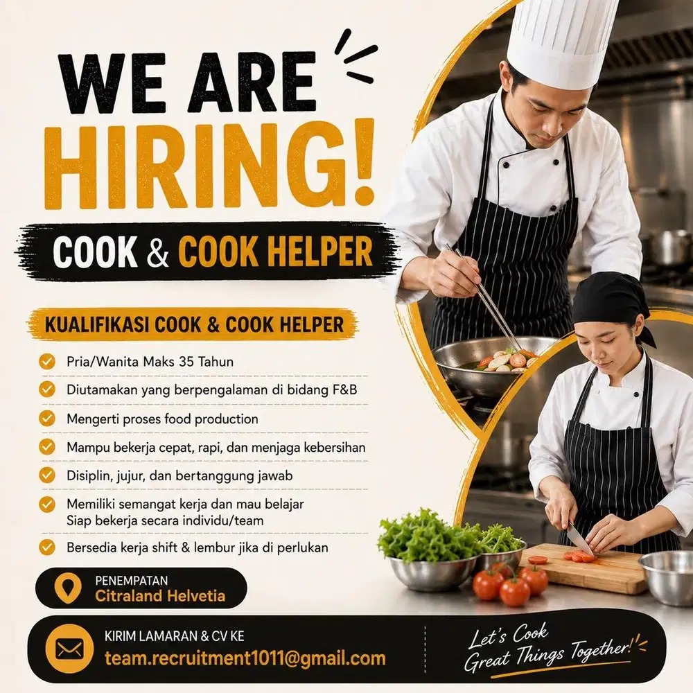 WE ARE HIRING!!