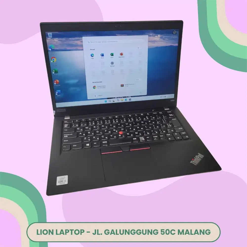 i5 GEN 10 Murah RAM 8GB Lenovo Thinkpad X390 [07|05]