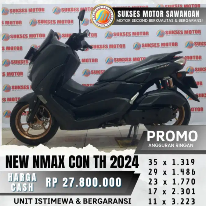 YAMAHA NEW NMAX CON TH 2024 KEYLES MULUS BISA CASH KREDIT BERGARANSI