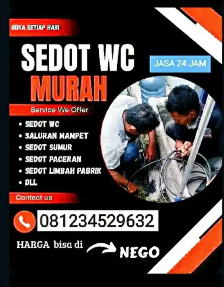 Sedot Wc dan saluran sumbat