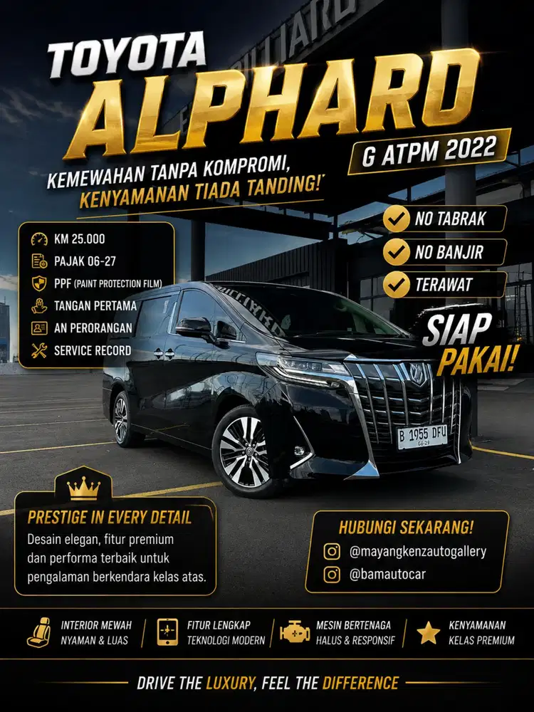 Toyota Alphard G 2.5 Atmp 2022 LOW KM ASLI