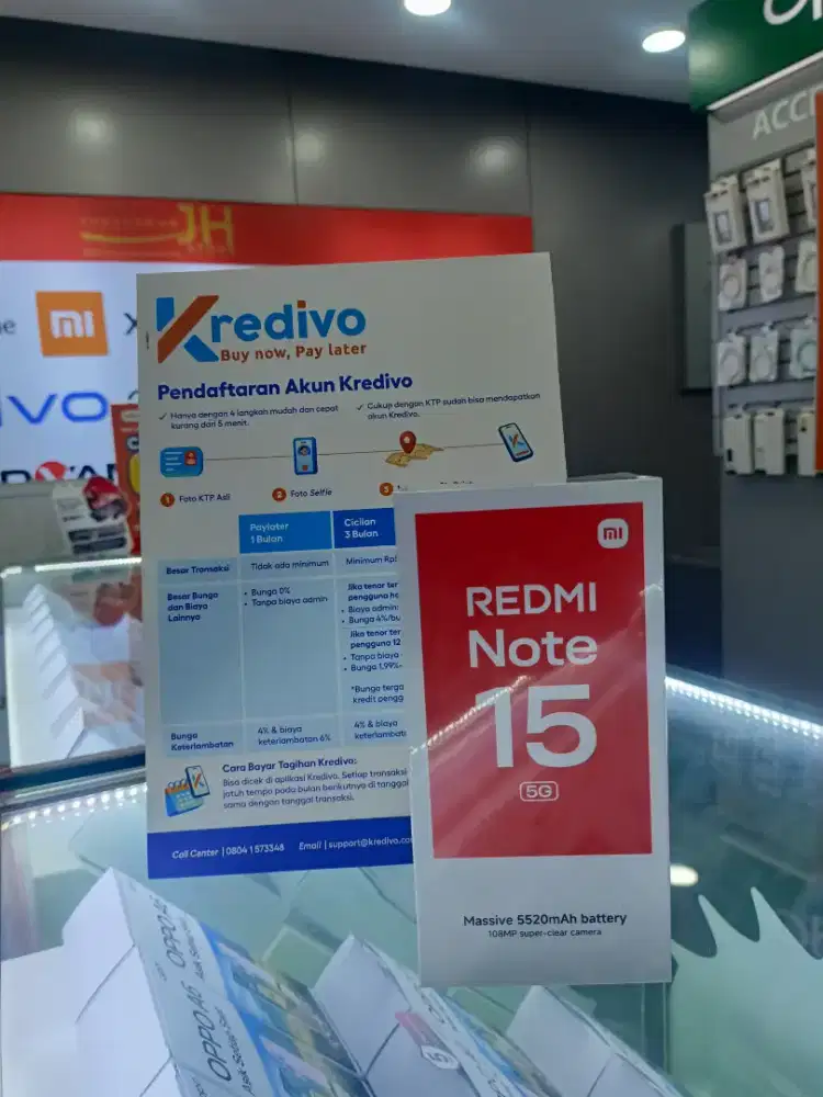 Redmi Note 15 5G 8/246 Blue, Bisa kredit Tanpa DP