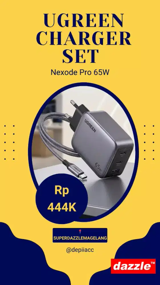 Tc ugreen nexode pro gan 65 Watt charger set gray