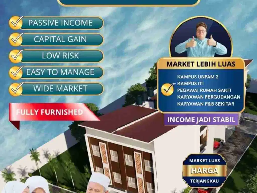 DI JUAL KOSAN 2 LANTAI 8 K.TIDUR & 8 K.MANDI