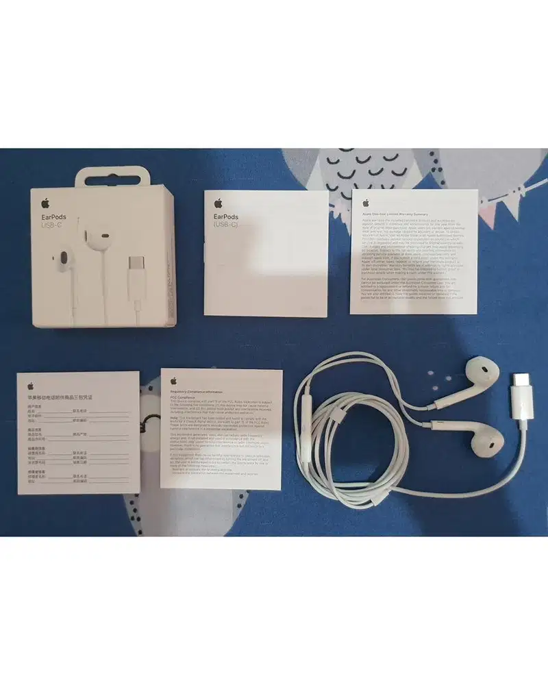 Apple earpods type c original ibox iphone 15 16 17 air promax headset