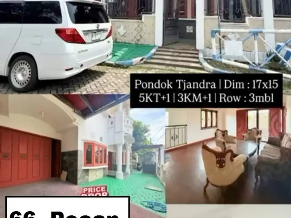 RUMAH DI PONDOK TJANDRA RASA SURABAYA DEKAT MERR - WADUNGASRI TROPODO - TOLL - BANDARA - RS - SEKOLAH - KULINER