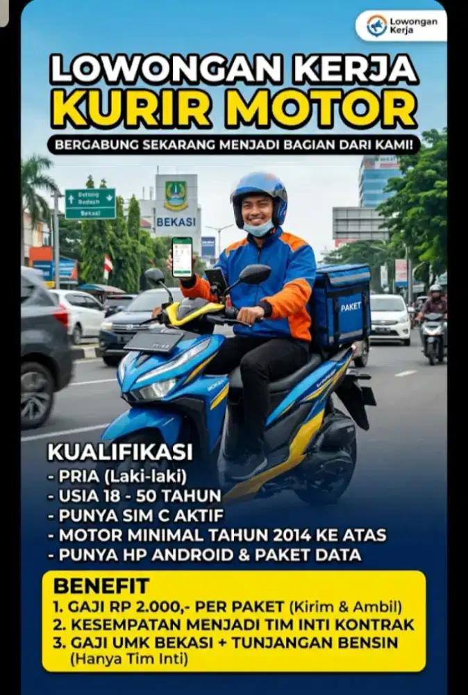 Loker kurir bekasi