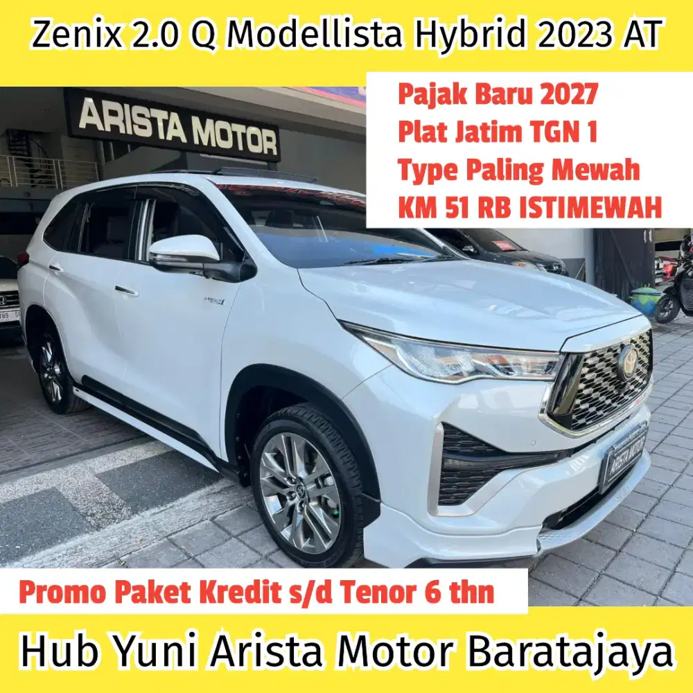 Zenix 2.0 Q Modellista Hybrid TSS 2023 PjkBaru TGN1 Mewah ISTIMEWAH