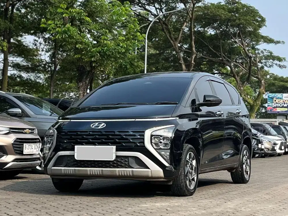 MURAH ! HYUNDAI STARGAZER PRIME 7 SEAT AT MATIC 2023 HITAM KM 44RB