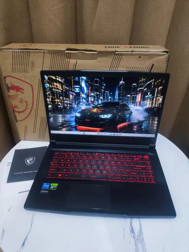Laptop Gaming Design Multimedia MSI GEN 11 VGA Nvidia RTX Siap Pakai
