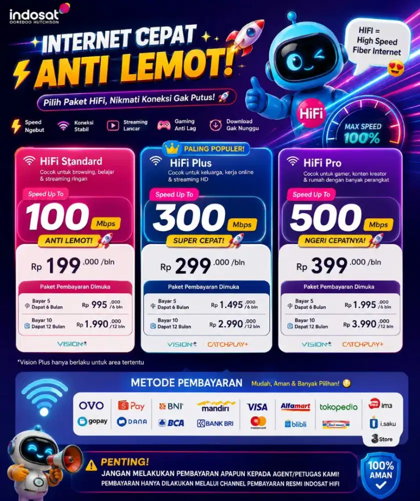 Internet rumah anti lag dan bufring