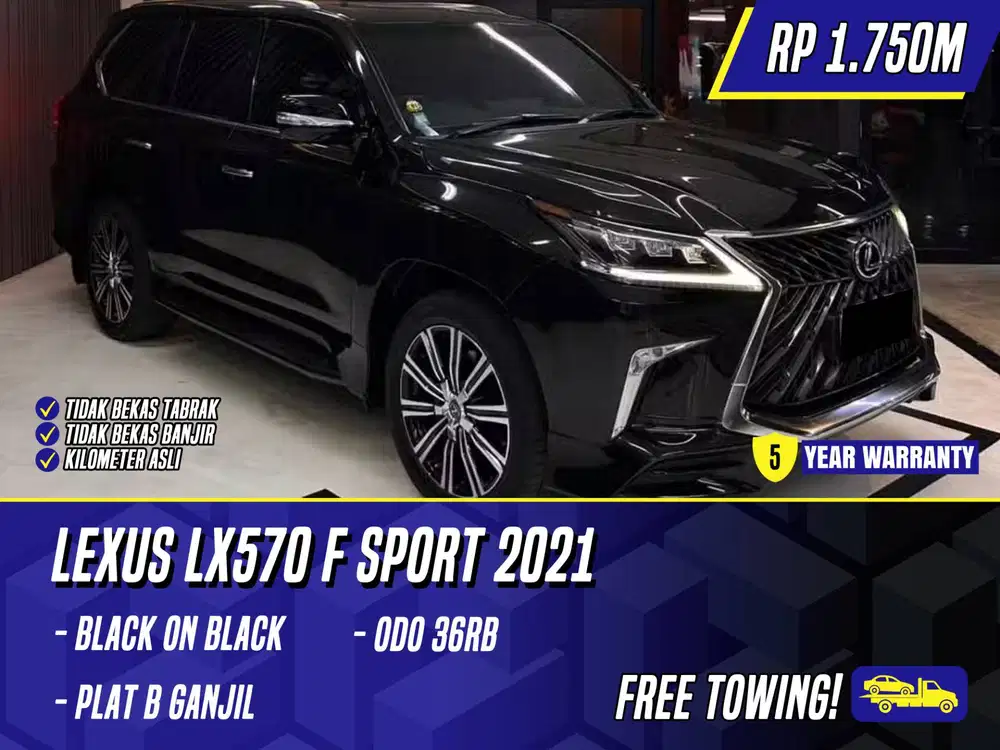 Lexus LX570 F Sport 2021 NIK 2019 Black Hitam LX 570 FSport F-Sport