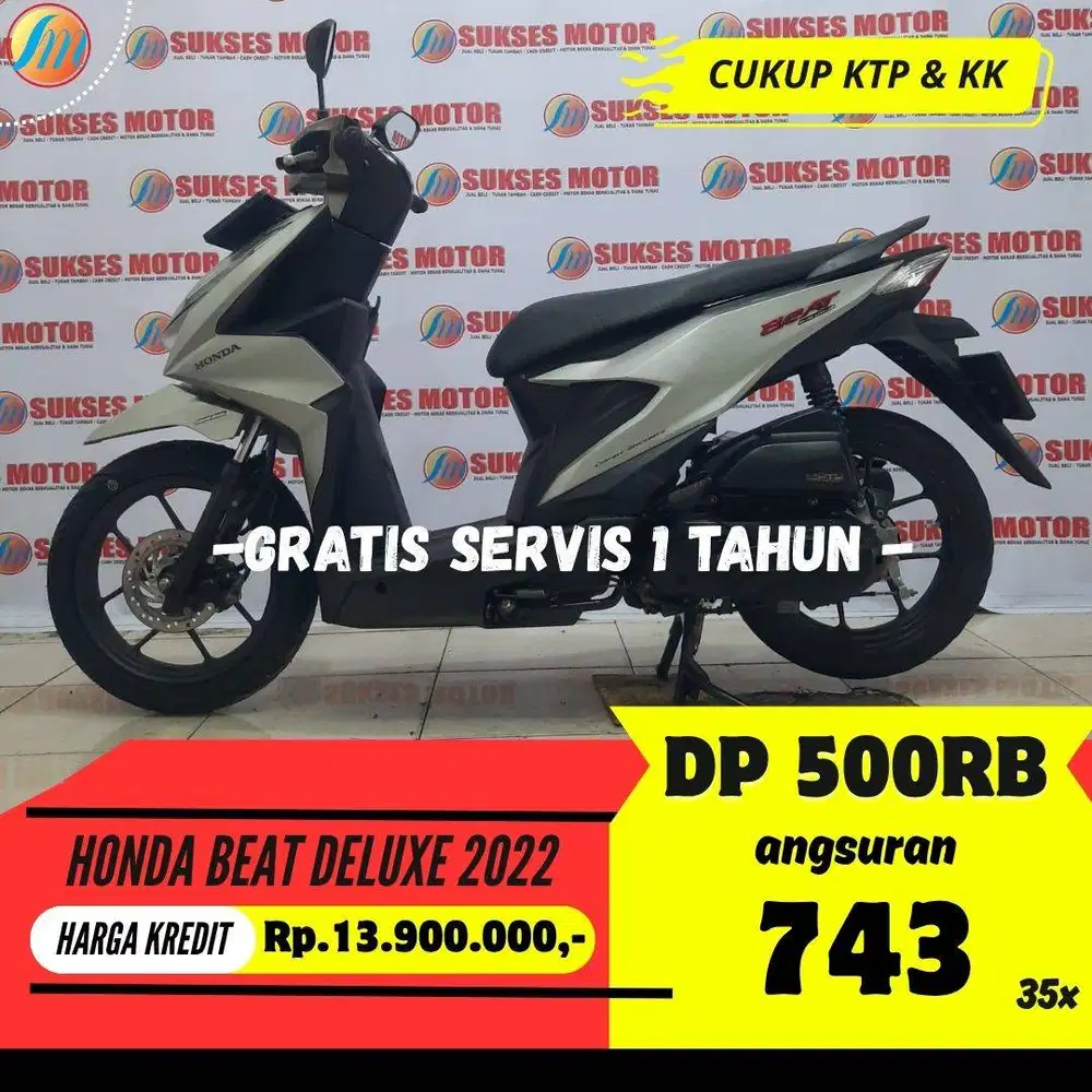 KREDIT HONDA BEAT DELUXE 2022 DP CUKUP 500RIBU ANGSURAN SANGAT RENDAH
