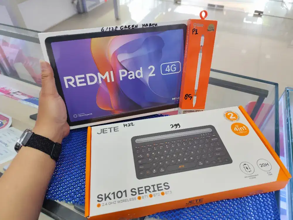 Redmi Pad 2 11 4G 6/128 + Keyboard + Stylus NEW , Garansi Resmi