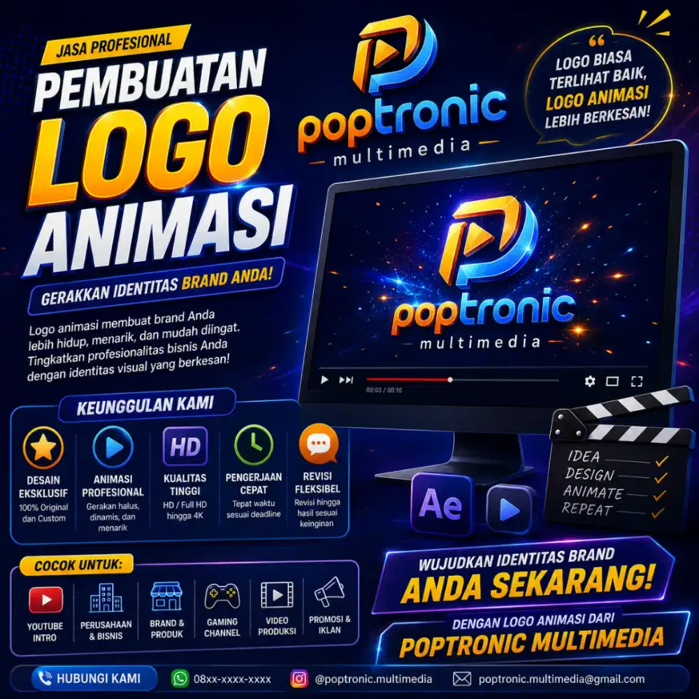 Jasa pembuatan logo animasi