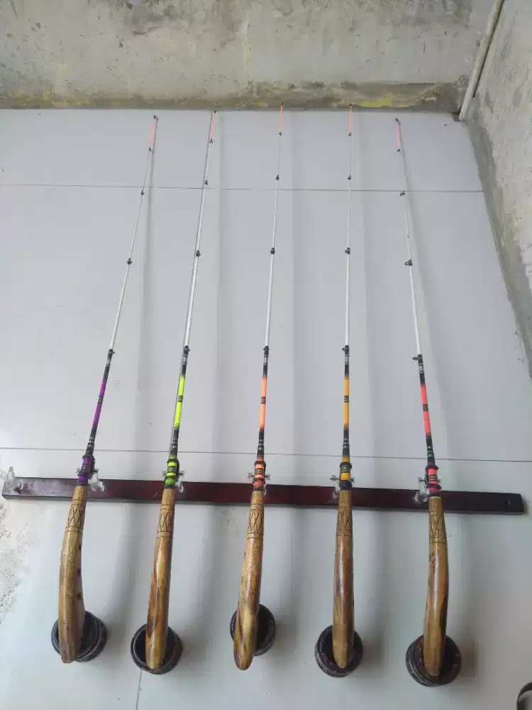Joran timbang set 5 cabut pahul