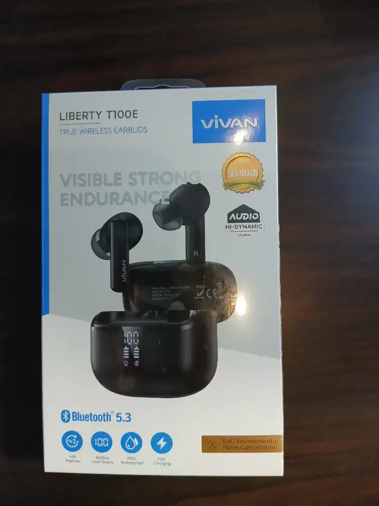 VIVAN Liberty T100E TWS Earphone Headset Headphone Bluetooth 5.3