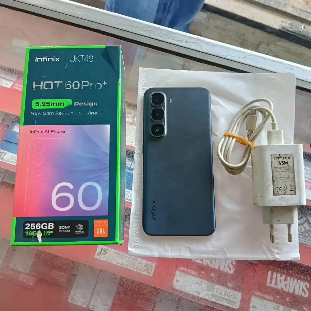 Infinix hot 60 Pro plus Ram 8/256 Lengka0 lecet pakai nominus