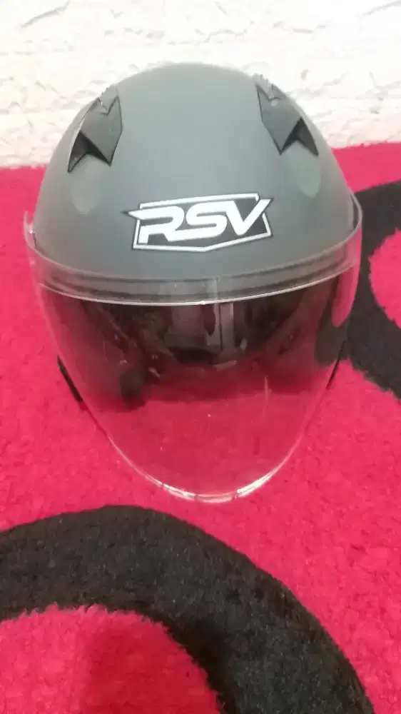 HELM RSV SV300 MODERN GREY DOP DOUBLE VISOR Second Like NEW