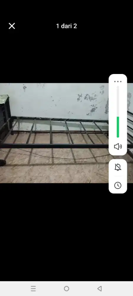 Ranjang besi knockdown