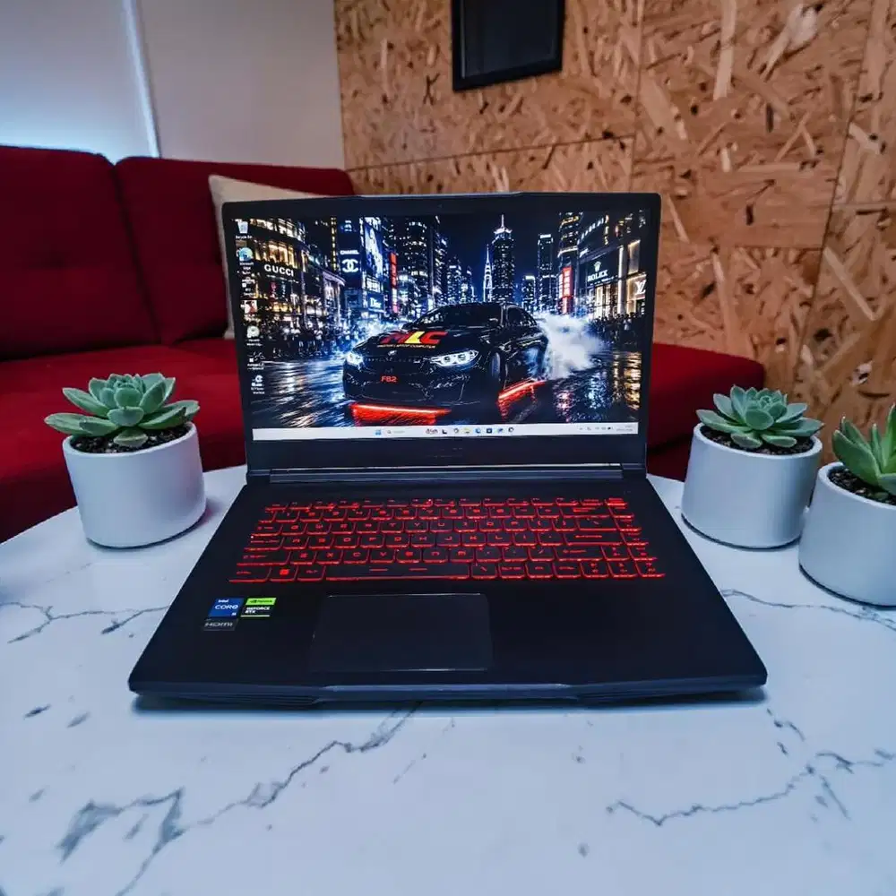 Laptop Gaming MSI Thin 15 Rtx 3050 Siap Pakai COD