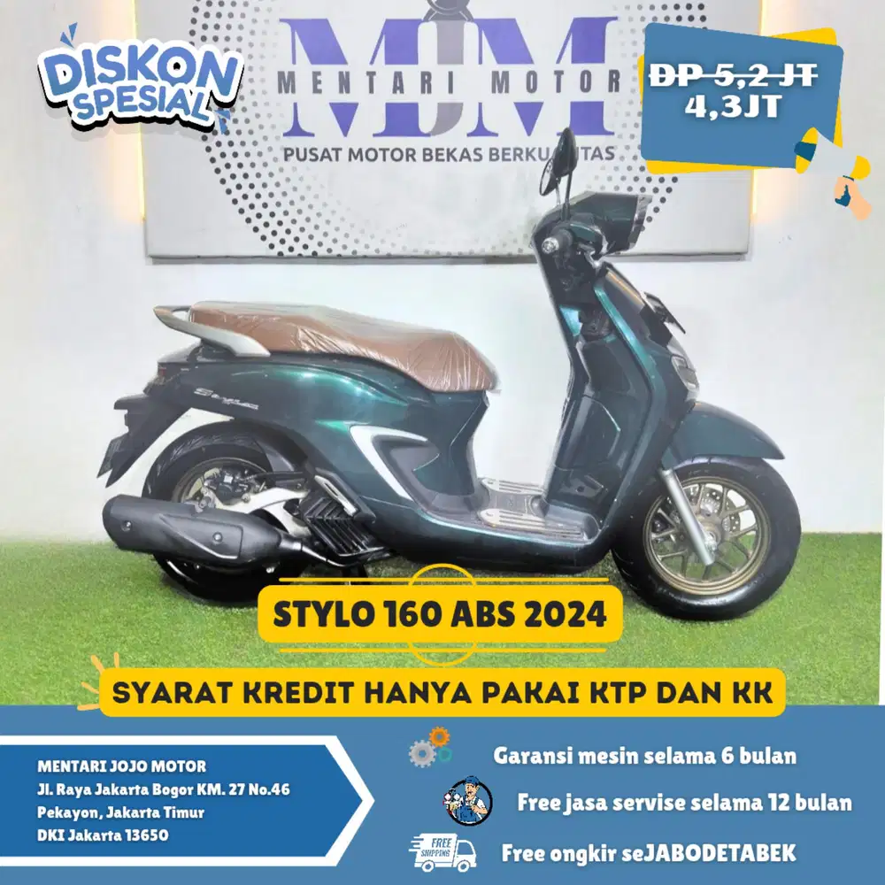Honda Stylo 160 ABS 2024 pajak on!! Syarat KTP dan KK cash kredit