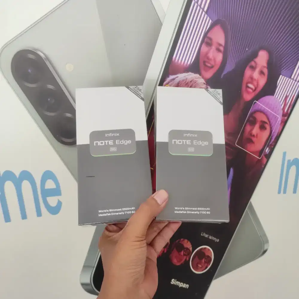 Fast respon WA Infinix Note Edge 5G 8+8/256 Garansi resmi 1thn