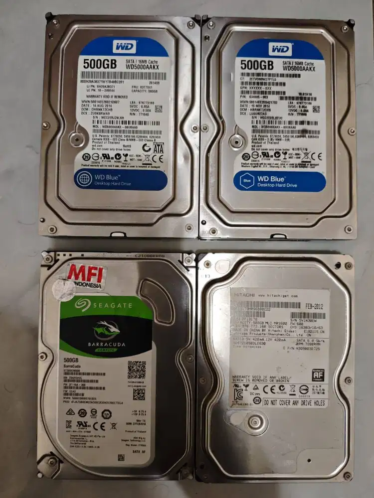 HDD Internal 500GB SATA untuk PC Komputer – Kondisi Bagus