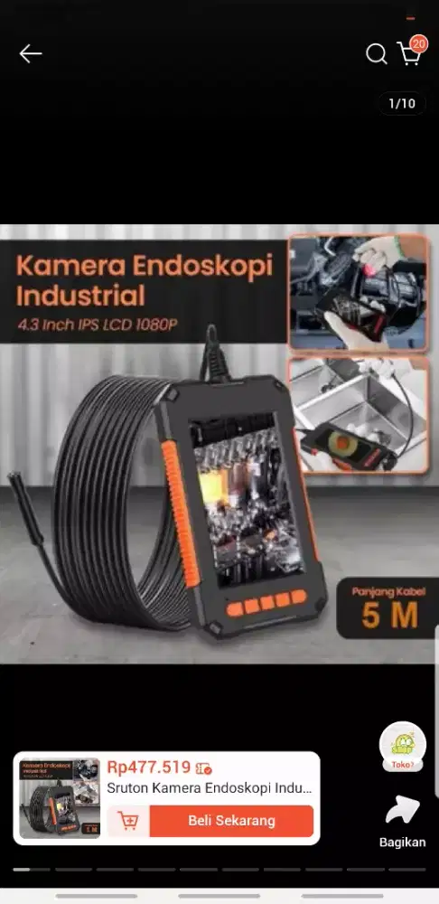Kamera endoskopi industrial