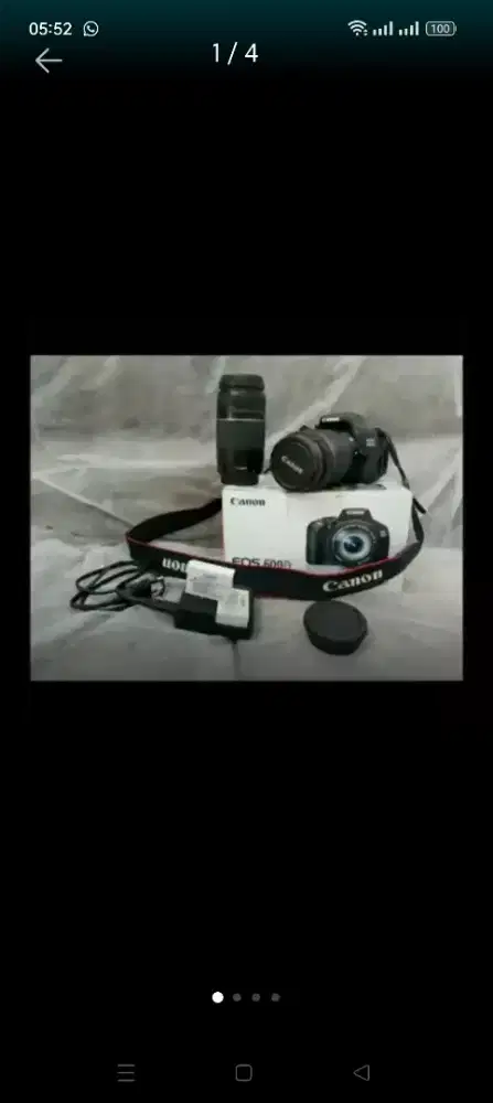 Kamera DSLR Canon 600 D dan lensa 18-135mm
