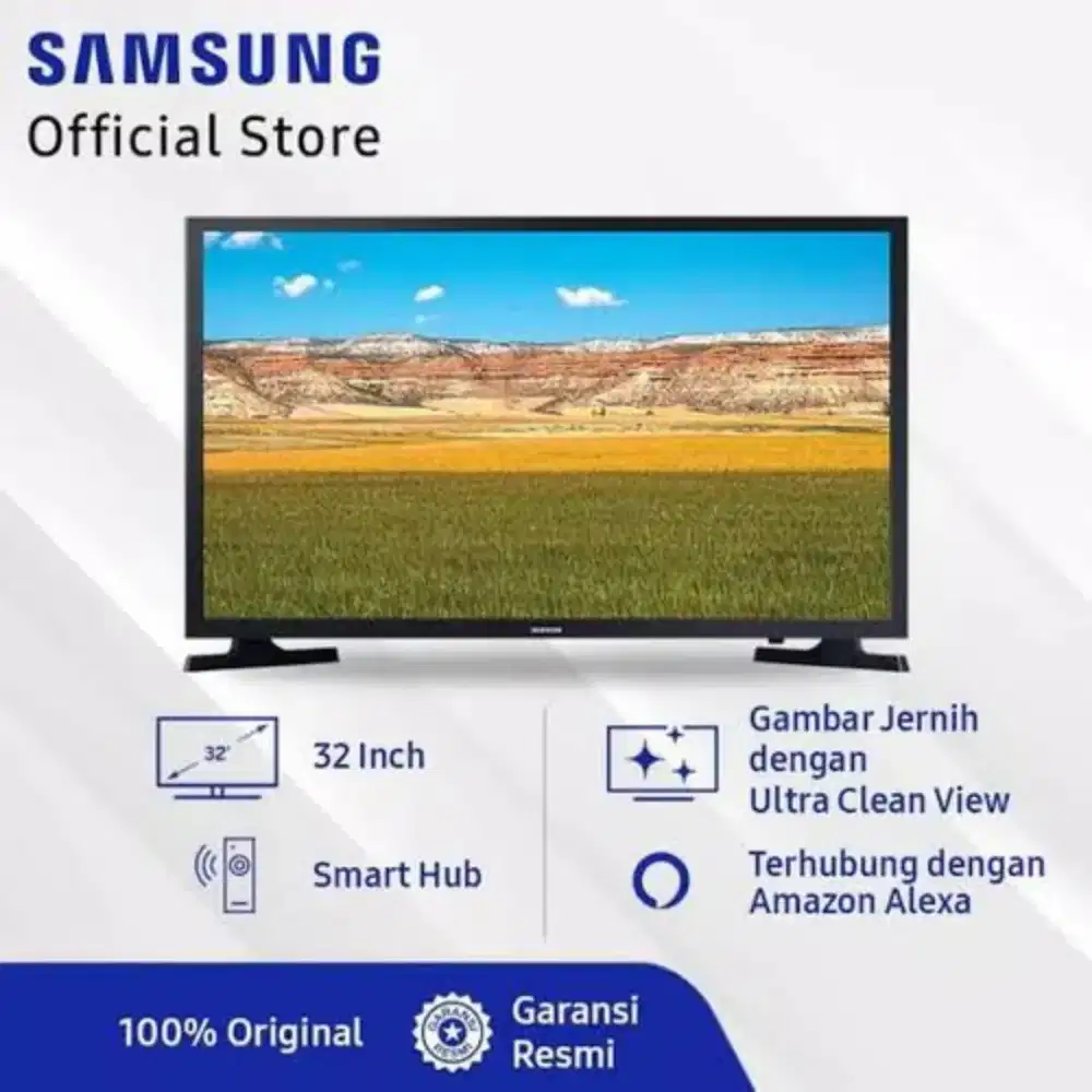 Samsung Smart TV Led T4500 HD 32 inci second layar mati tapi suara ada
